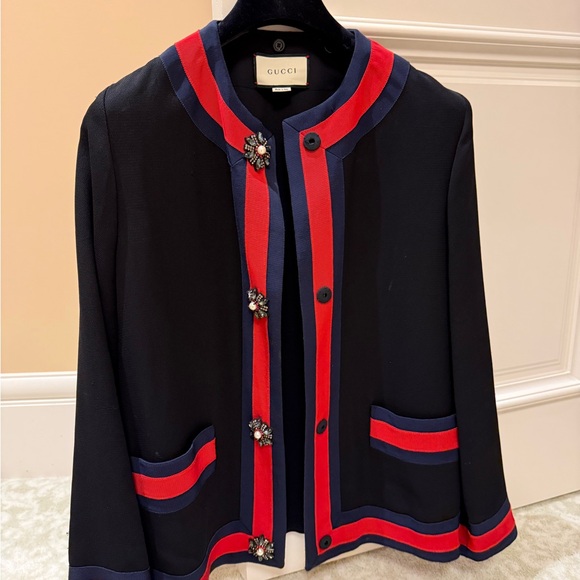 Gucci Black and Red Tailored Blazer - Picture 10 of 10